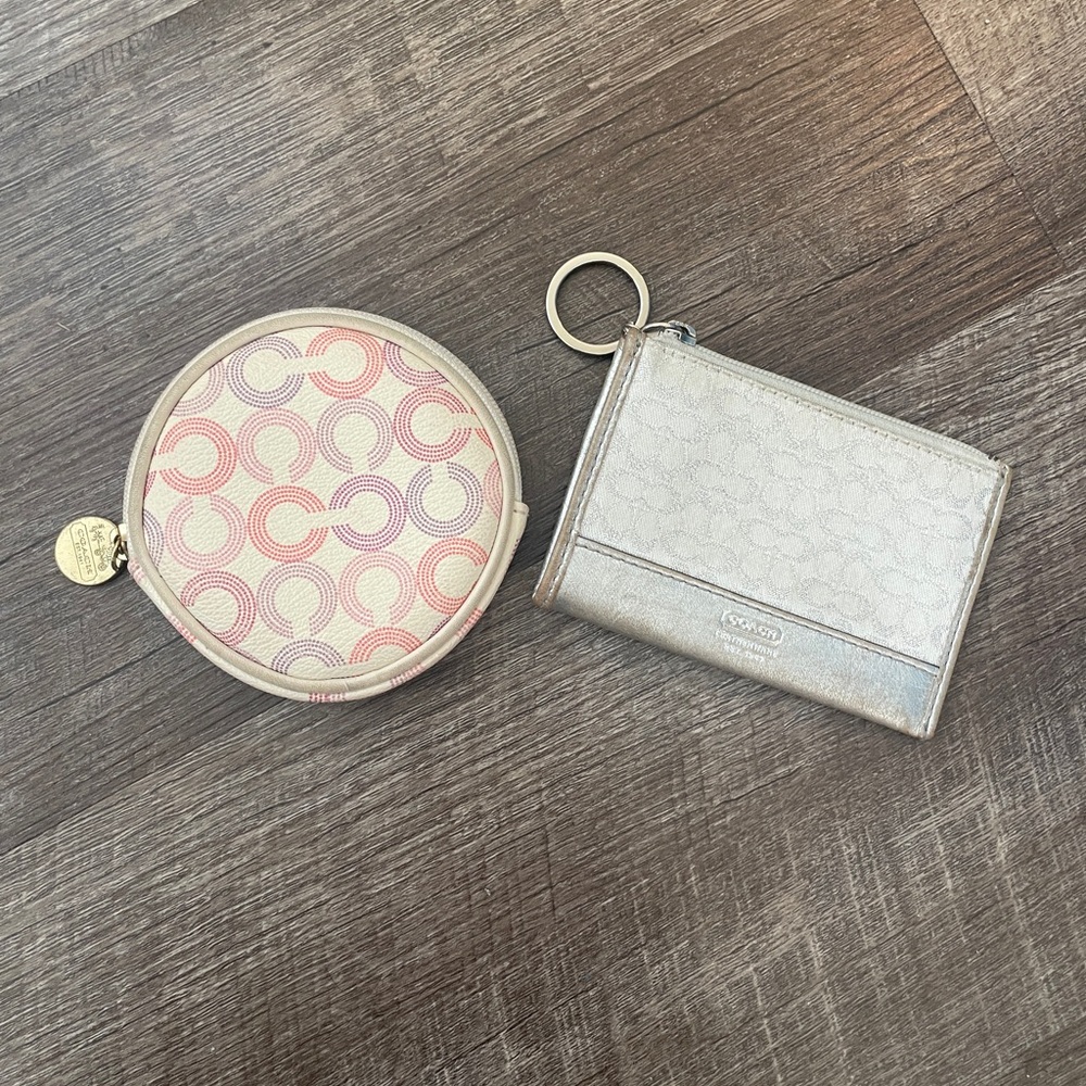 Coach Y2k Signature Optic Coin Purse and Keyholder